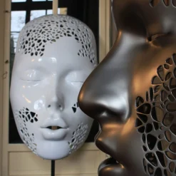 ENIGMA Atelier Donna MASCHERATI Scultura Bianca