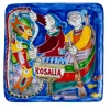 Ceramiche De Simone DS Piastra quadrata Pescatori