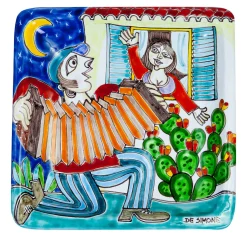 Ceramiche De Simone DS Piastra quadrata Serenata