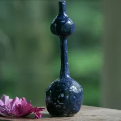 Raffaella Bandera Due Palle Vaso a bocciolo blu