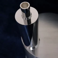 Caspal Elegante portacandele alto in argento placcato