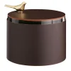 ADJ Style Elegante scatola in pelle color cioccolato