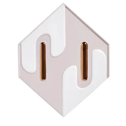 Bosa Enigma Ceramica Grigio Satinato Lucido Con Dettagli Rame Piastrella Di Elena Salmistraro