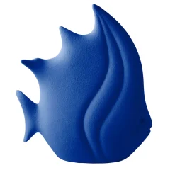 Lineasette Figurina Pesce Tropicale in Ceramica Blu