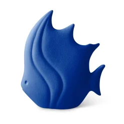Lineasette Figurina Pesce Tropicale in Ceramica Blu