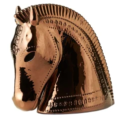 Bitossi Ceramiche Figurina testa di cavallo Rimini Rame di Aldo Londi