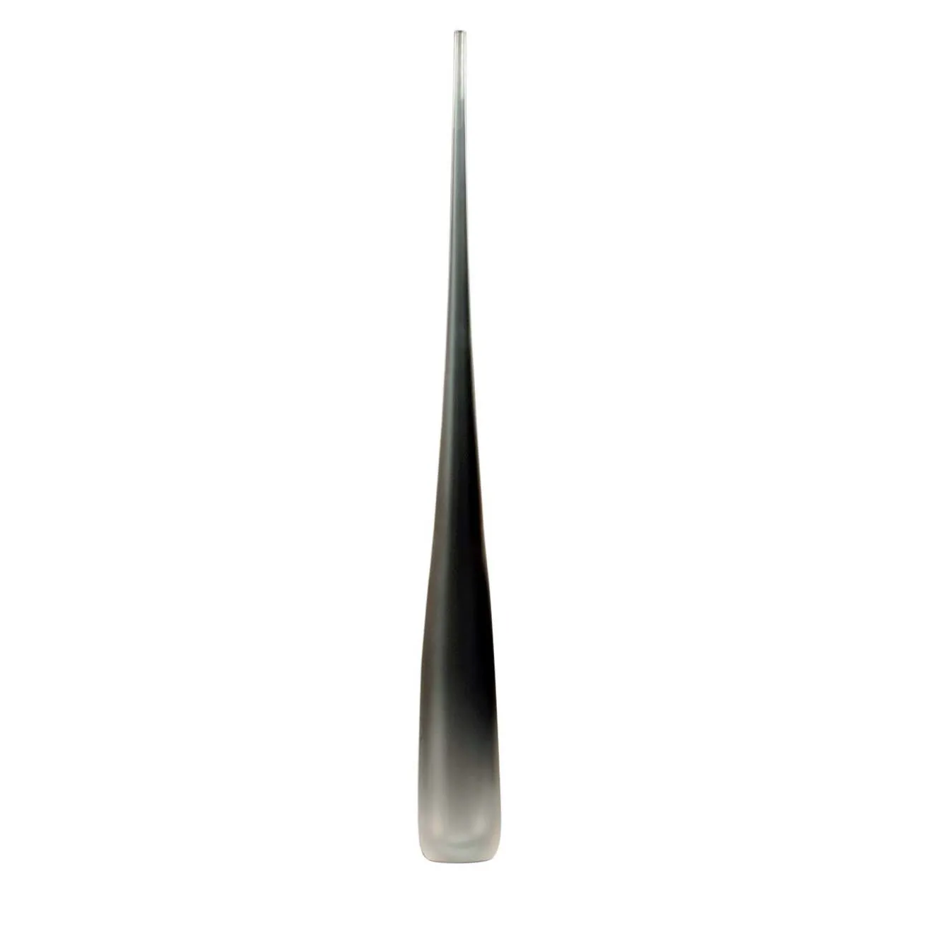 Fornace Mian Flute Oltremare Vaso grigio e nero