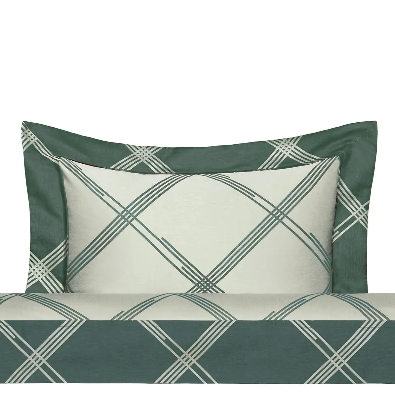 Verderoccia Four Generations Jacquard Huntergreen US Standard Sham