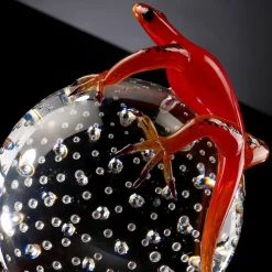 VGnewtrend Geco di vetro rosso su sfera