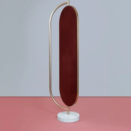 Secolo Giove calacatta marble and satin brass metal mirror