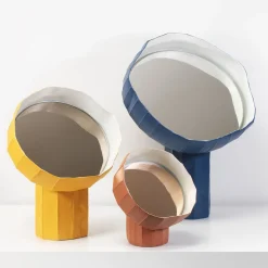 Giovanni Botticelli Girasole 20 Specchio da tavolo rosa di Paronetto e Botticelli