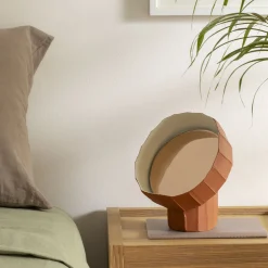 Giovanni Botticelli Girasole 20 Specchio da tavolo rosa di Paronetto e Botticelli