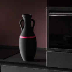 Pop Pot Giulio Cesare Anfora XL nera e fucsia