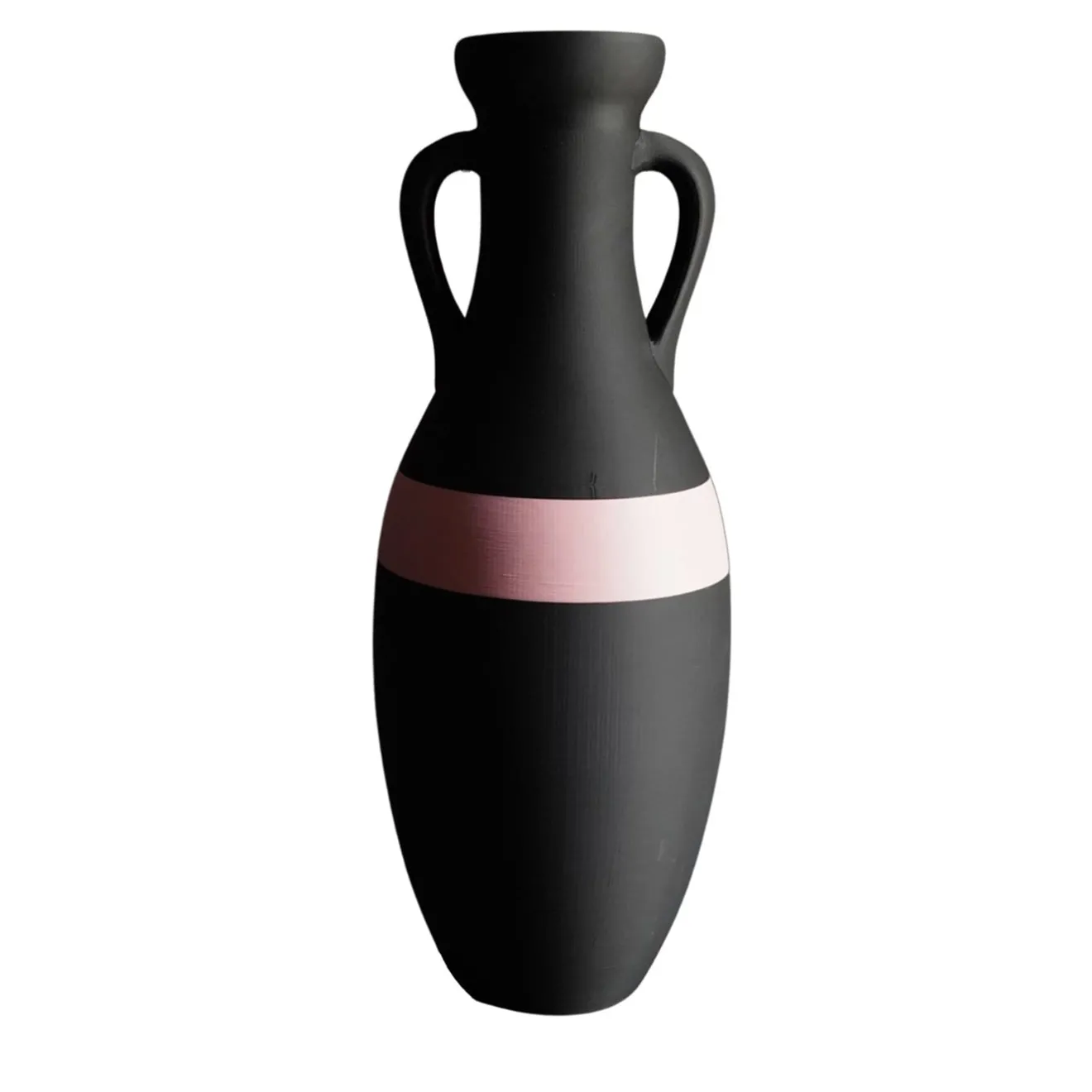 Pop Pot Giulio Cesare Anfora XL nera e rosa #1