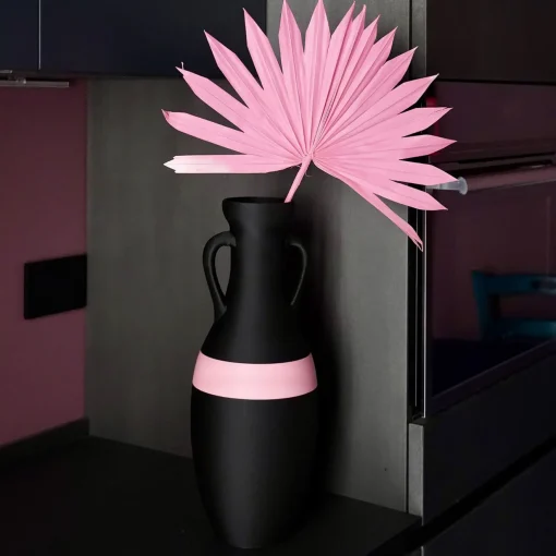 Pop Pot Giulio Cesare Anfora XL nera e rosa #1