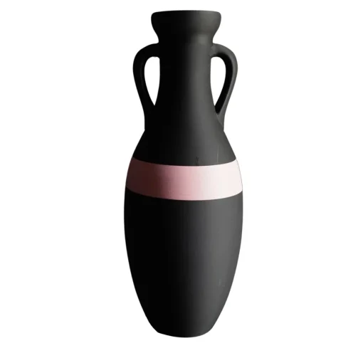 Pop Pot Giulio Cesare Anfora XL nera e rosa #2