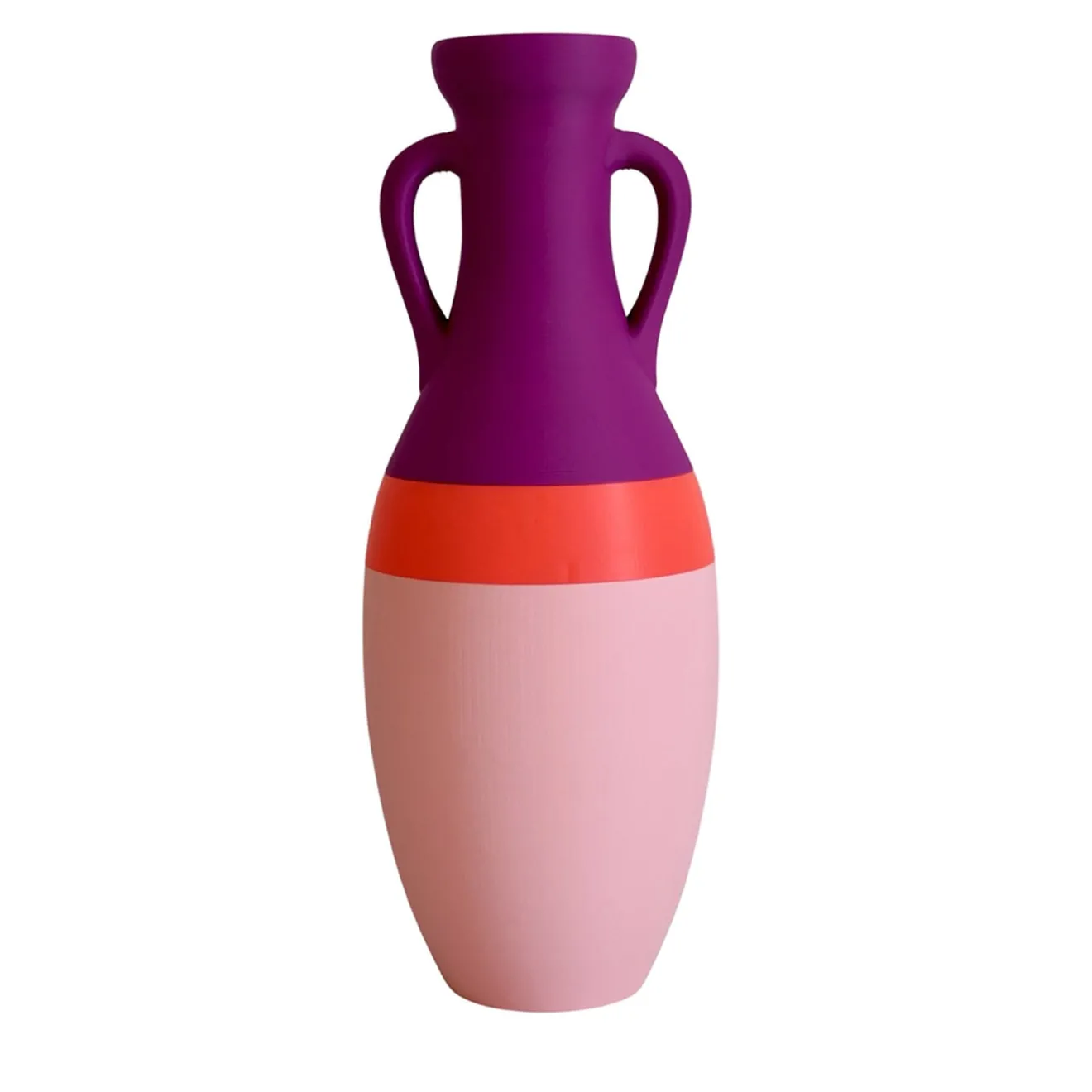 Pop Pot Giulio Cesare Anfora XL rosa arancio e viola #2