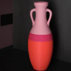 Pop Pot Giulio Cesare XL Anfora arancione fucsia e rosa