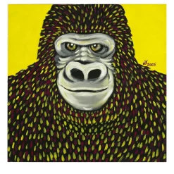 Daniele Nannini Gorilla in quadricromia Pittura acrilica su tela