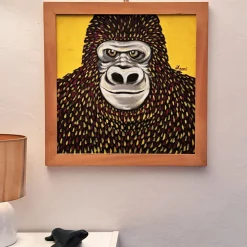 Daniele Nannini Gorilla in quadricromia Pittura acrilica su tela