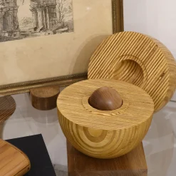 Emanuele Pantanella Design Grande Oggetto Decorativo in Legno a Edizione Limitata Uovo n.21