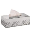 Villari HIROITO SCATOLA PER FAZZOLETTI RETTANGOLARE - ARGENTO