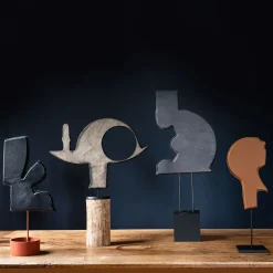 DareForma Il pesce beige scamosciato Scultura