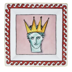 GINORI 1735 Il Viaggio di Nettuno Pink Square Vide Poche di Luke Edward Hall