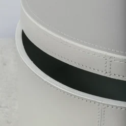 Rabitti 1969 Inverno 85 Scatola rotonda grande in pelle