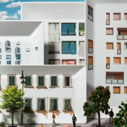 Grand Tour by Vito Nesta La Finestra Sul Cortile Piccola Videopoche rettangolare in porcellana #3