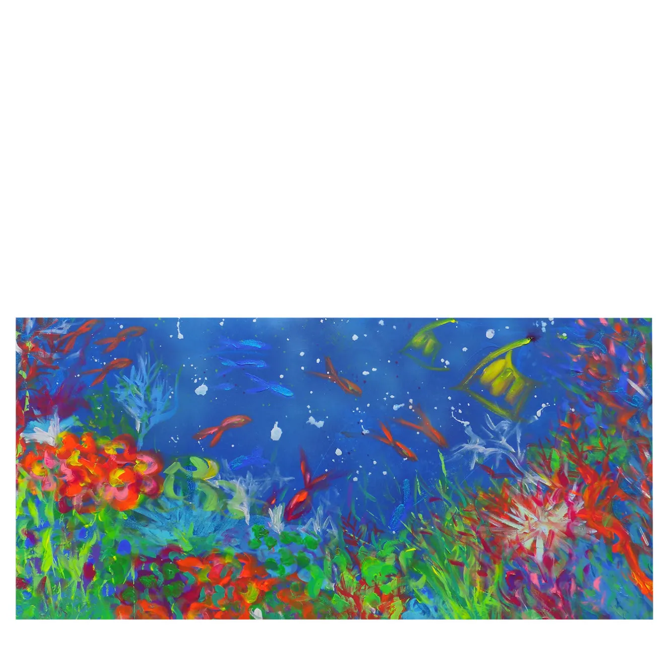 Elisabetta Milan La mia barriera corallina Pittura acrilica