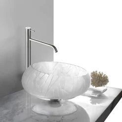 Il Paralume Marina Lavabo in cristallo di bambù