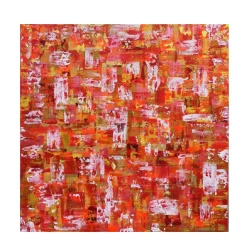 Elisabetta Milan Leggerezza dell'anima Pittura acrilica in rosso