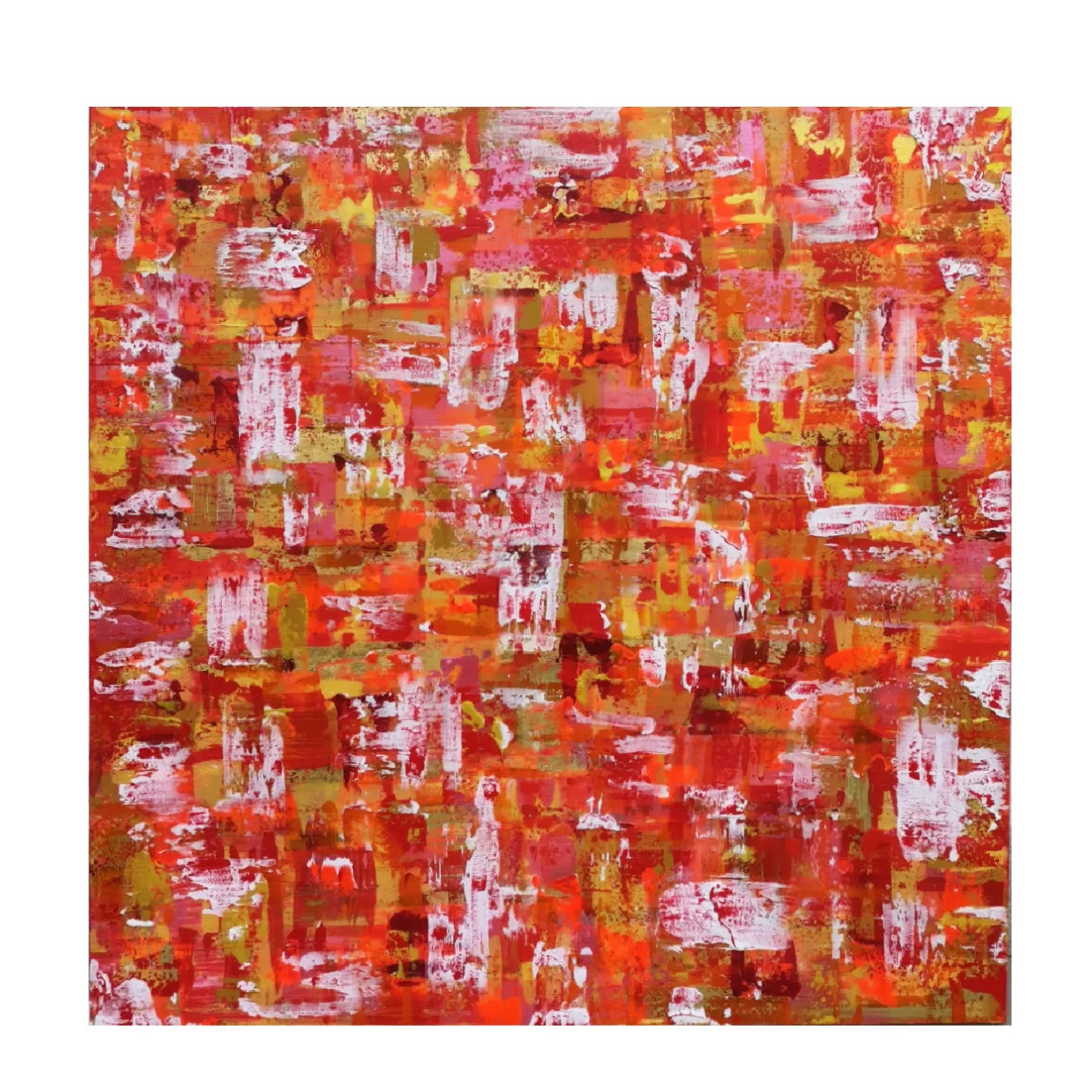 Elisabetta Milan Leggerezza dell'anima Pittura acrilica in rosso