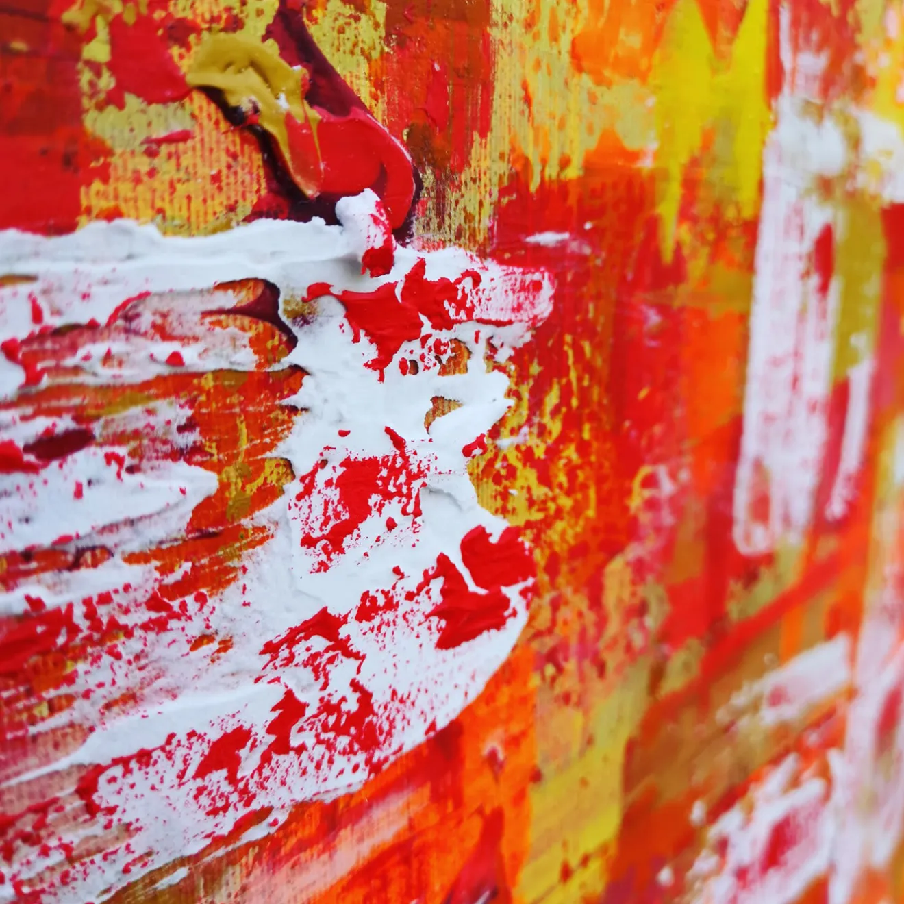 Elisabetta Milan Leggerezza dell'anima Pittura acrilica in rosso