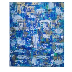 Elisabetta Milan Leggerezza dell'anima Pittura acrilica in blu