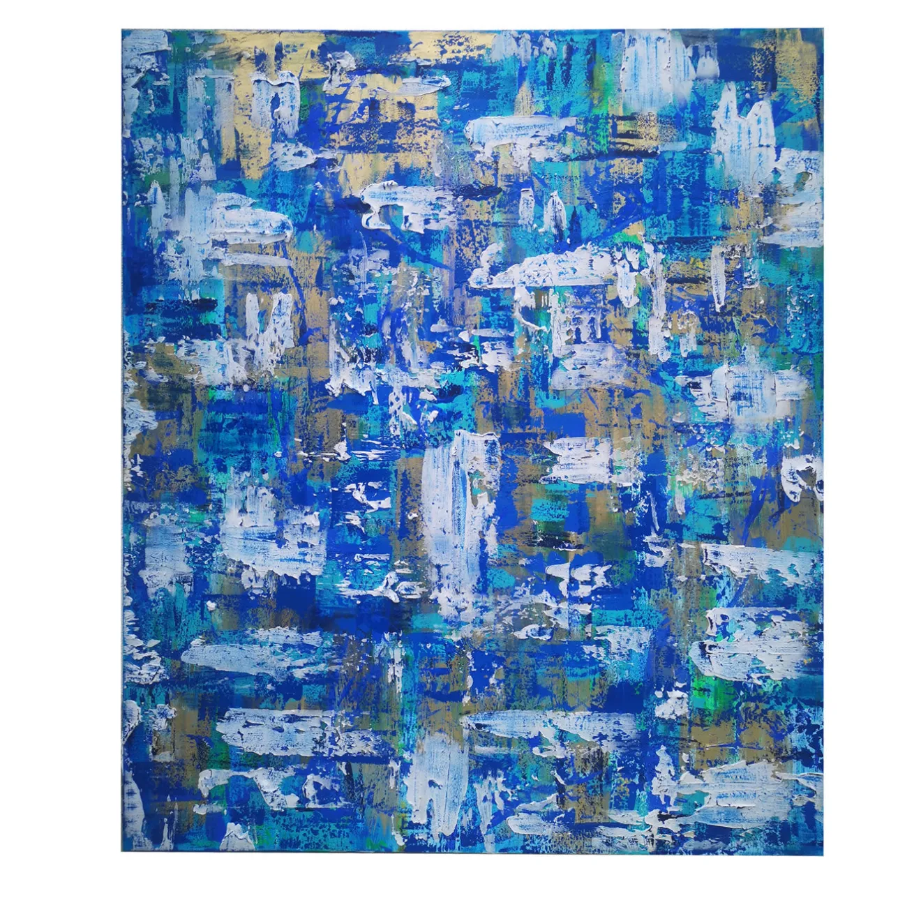 Elisabetta Milan Leggerezza dell'anima Pittura acrilica in blu