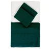 Once Milano Letto estivo Set di lino verde foresta