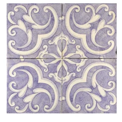 Studio Le Nid Lilla Saponaria Set di 4 piastrelle #5