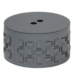 Rudi Lisbona 6 Cesto rotondo grigio con coperchio