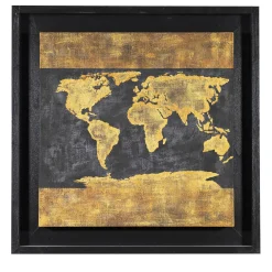 Stefano Gerini Mappamondo Arazzo d'oro