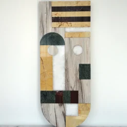 Marmobon Maschera tribale in marmo da parete #4