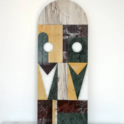 Marmobon Maschera tribale in marmo da parete #2