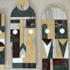 Marmobon Maschera tribale in marmo da parete #2