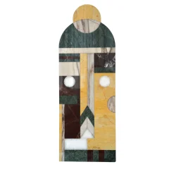 Marmobon Maschera tribale in marmo da parete #1