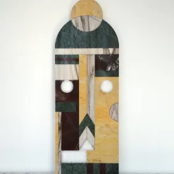 Marmobon Maschera tribale in marmo da parete #1