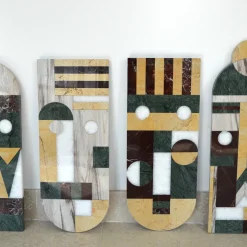 Marmobon Maschera tribale in marmo da parete #3