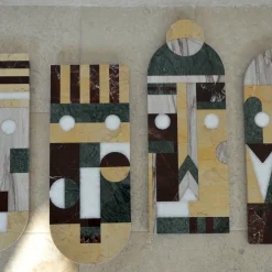 Marmobon Maschera tribale in marmo da parete #3