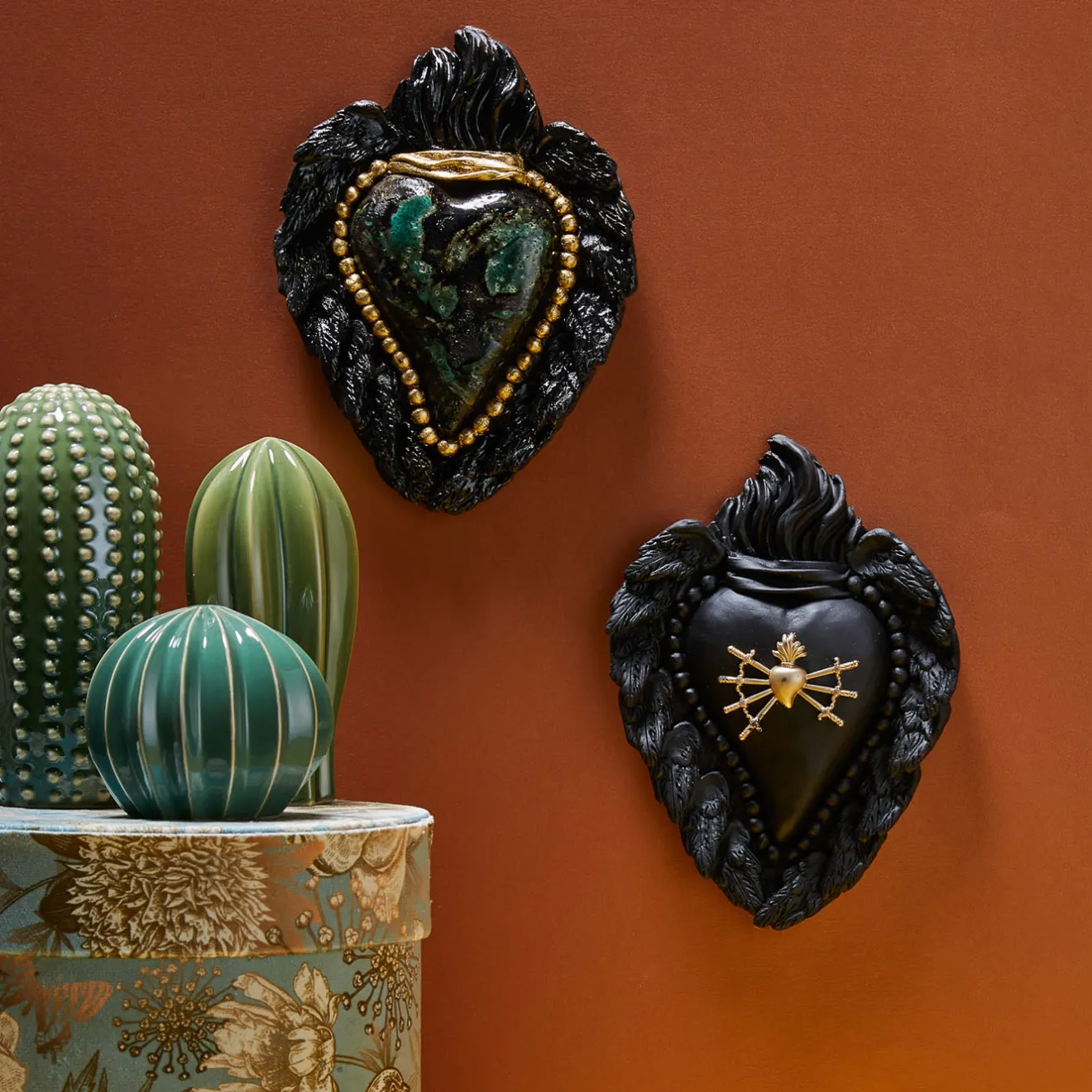 Cuore di Argilla MATT ME HALF WAY CUORE IN CERAMICA NERA