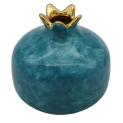 Sambuco Melograno piccolo in ceramica blu